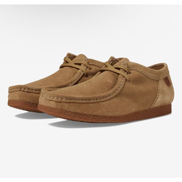 Clarks Shacre II Run Shoes Dark Tan Suede Leather Lace-Up Mens 7.5 main image 7
